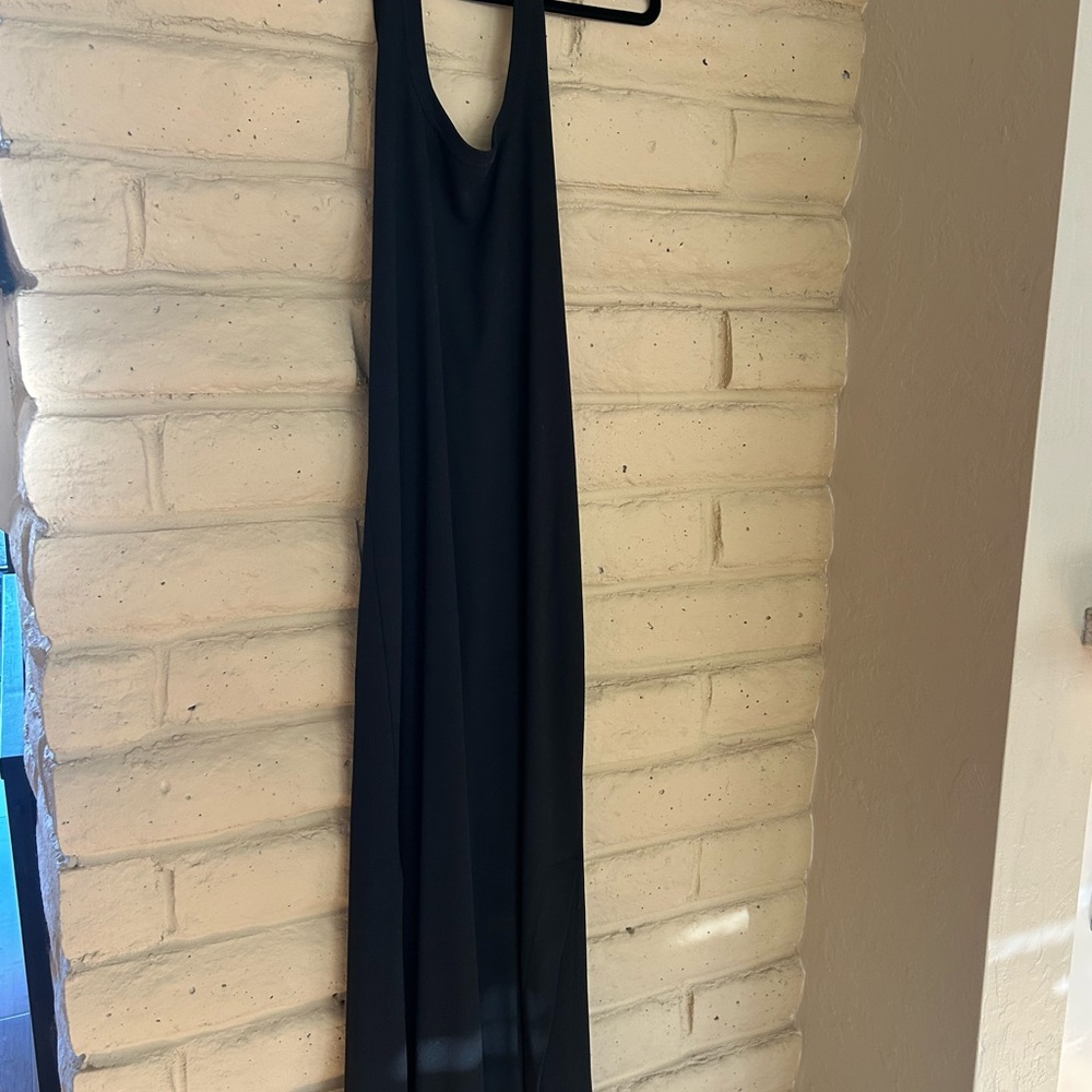Black Halter Backless Sundress for Cocktail Nights